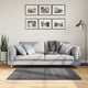 Tappeto VidaXL oviedo a pelo corto 120x120 cm antracite