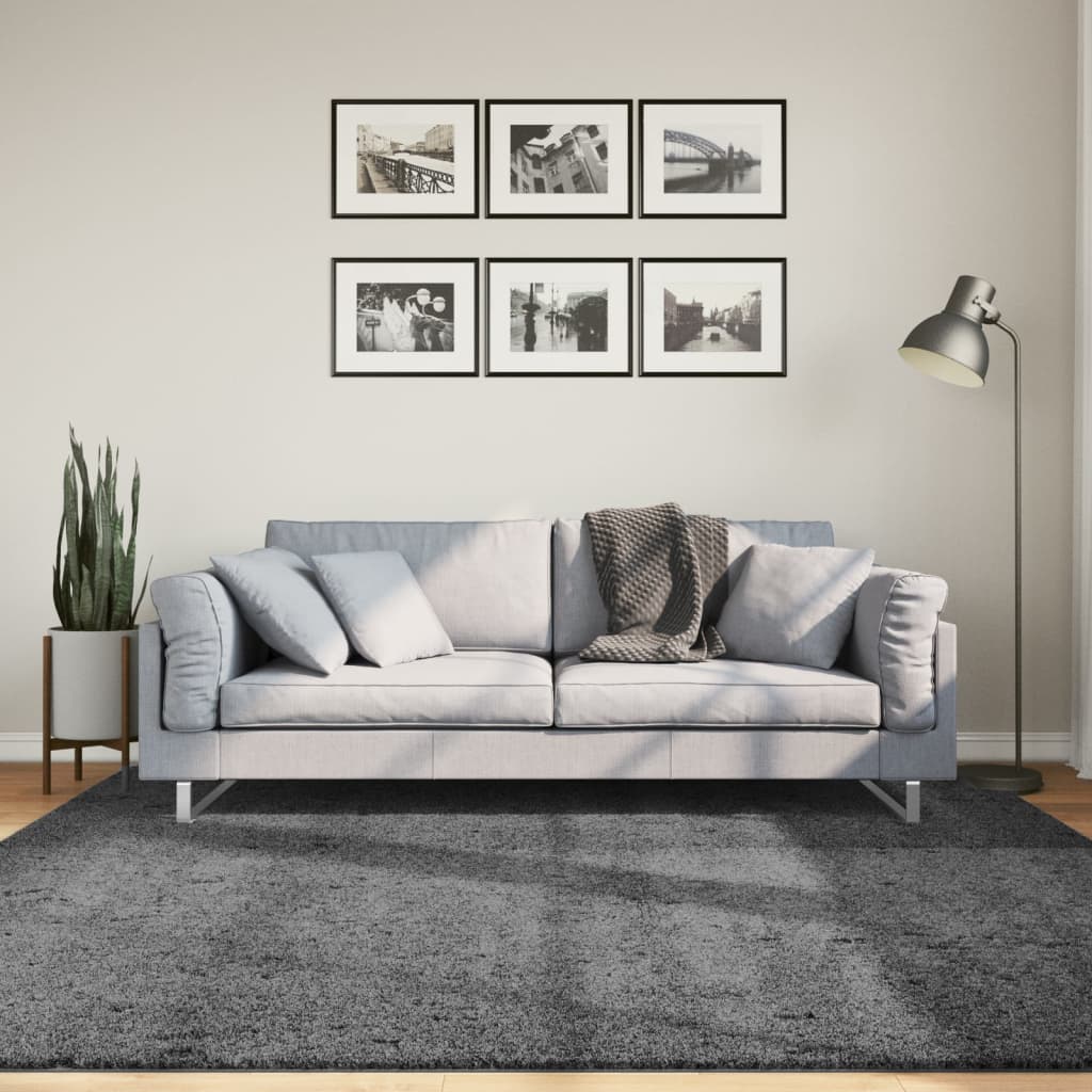 Tappeto Vidaxx oviedo a pelo corto 200x200 cm antracite