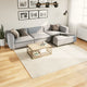 Tappeto VidaXL oviedo a pelo corto 240x240 cm beige