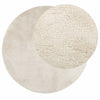Vidaxl vloerkleed oviedo laagpolig ø 160 cm beige