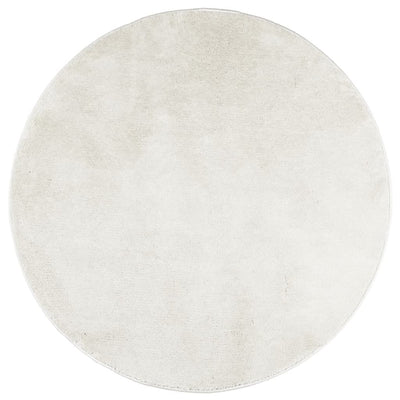 Vidaxl alfombra oviedo pelo corto ø 200 cm color crema