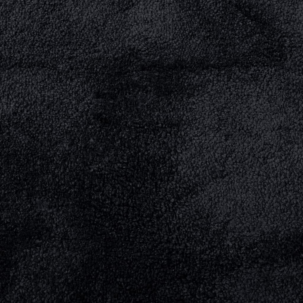 Tappeto VidaXL oviedo a pelo corto 200x200 cm nero