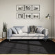Tappeto VidaXL oviedo a pelo corto 200x200 cm nero