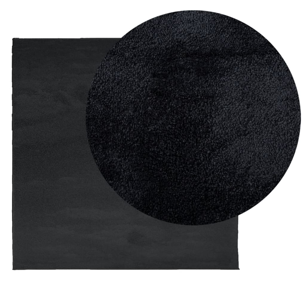 Tappeto Vidaxx oviedo a pelo corto 240x240 cm nero