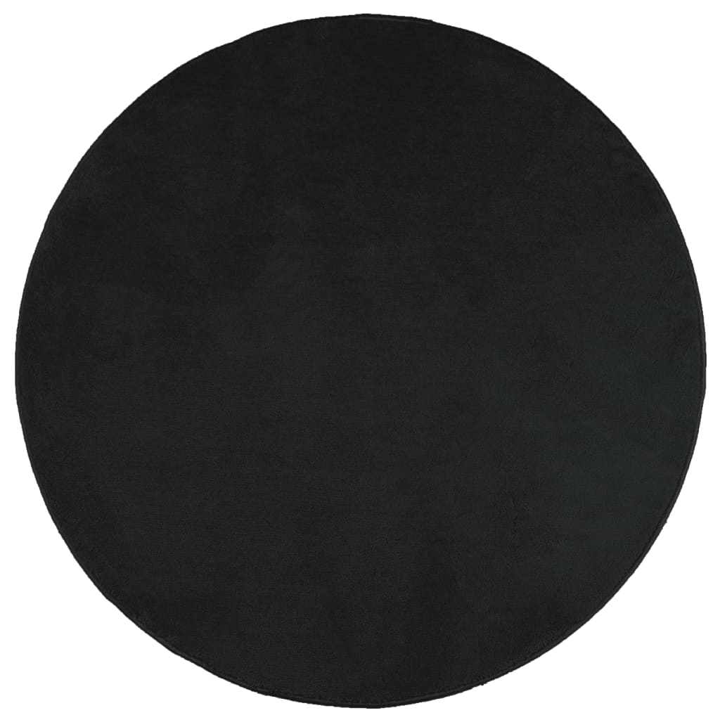Tappeto Vidaxx oviedo a pelo corto ø 160 cm nero
