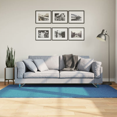 Vidaxl vloerkleed oviedo laagpolig 100x200 cm turquoise