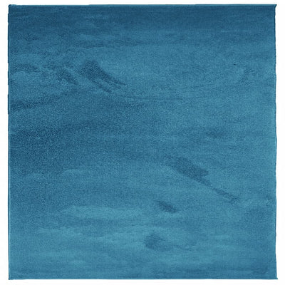 Alfombra Vidaxl oviedo bajo -pile 120x120 cm turquesa