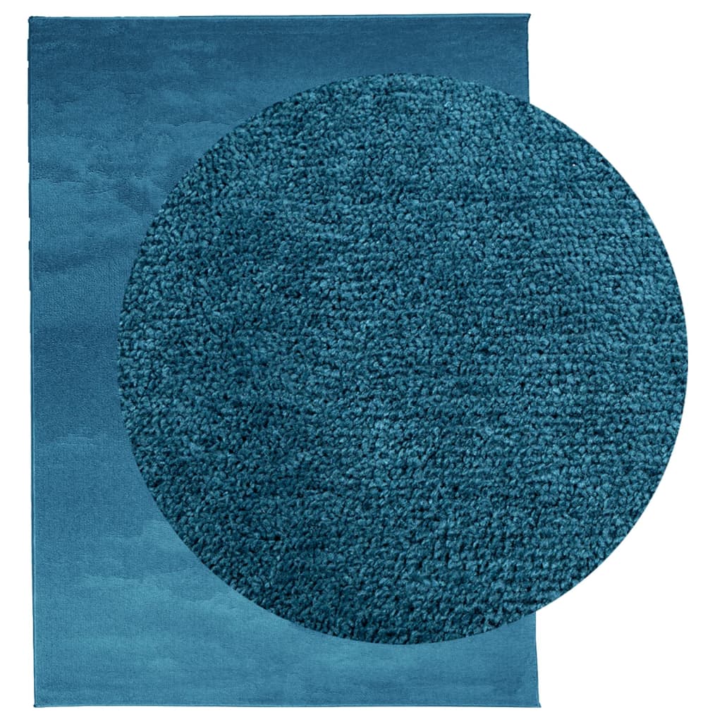 Vidaxl vloerkleed oviedo laagpolig 240x340 cm turquoise