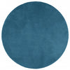 Vidaxl vloerkleed oviedo laagpolig ø 120 cm turquoise