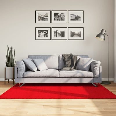 Vidaxl vloerkleed oviedo laagpolig 120x170 cm rood