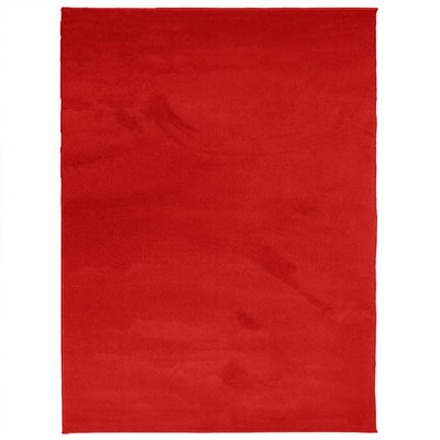 VIDAXL RAG OVIDO LOW -PILE 240x340 cm rosso