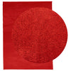 Vidaxl alfombra oviedo bajo -pile 240x340 cm rojo