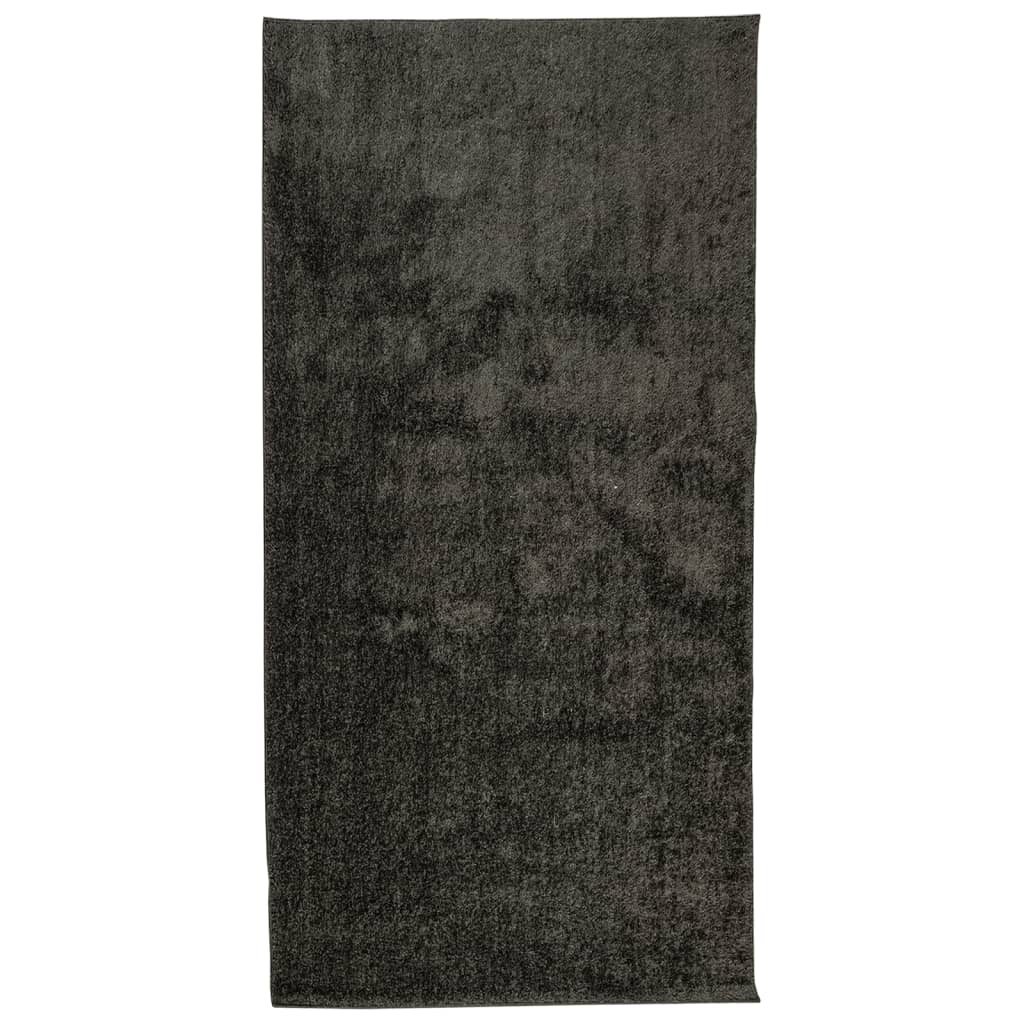 Vidaxl tappeto Istan per pila alta glossy 100x200 cm antracite -Collorato