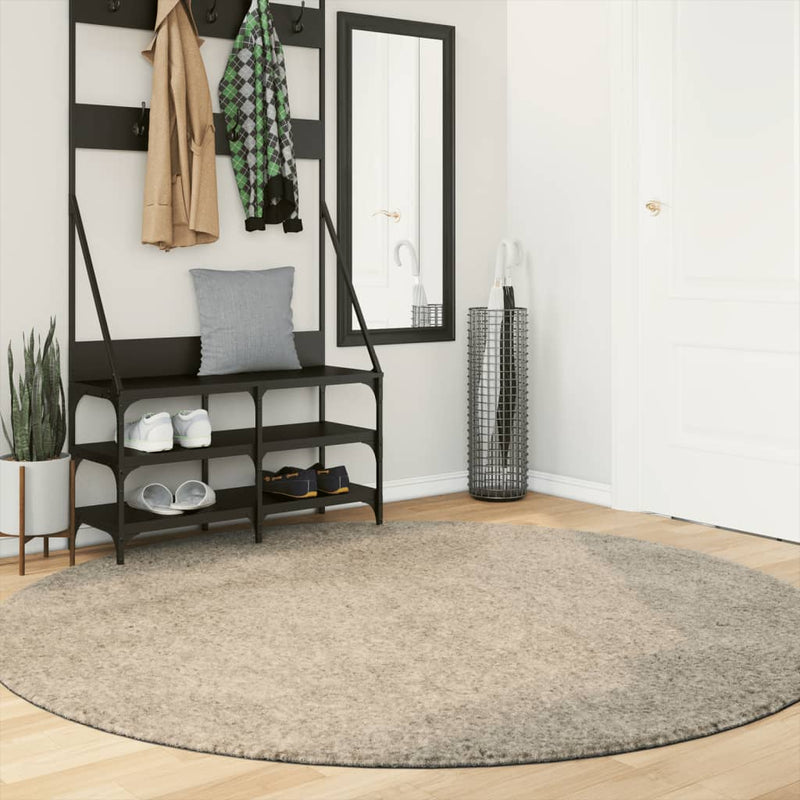 Vidaxl Rug Istan altamente brillante Ø 200 cm beige