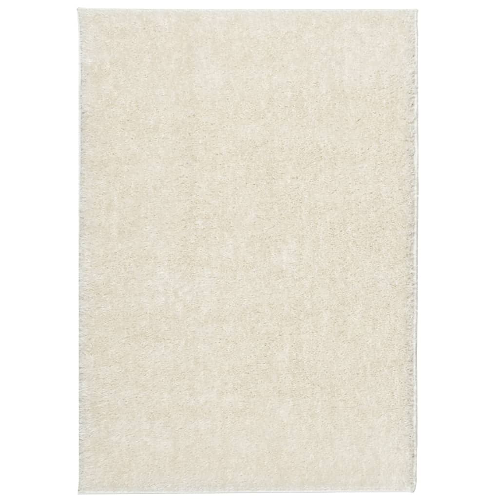 Vidaxl RUG ISTAN PILA alta GLOSSY 120x170 CM CRAM -COLADOR