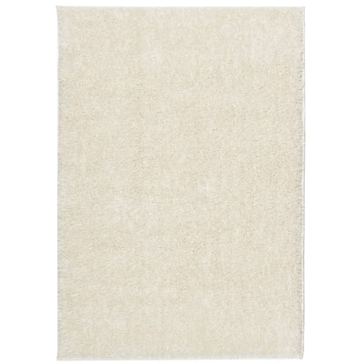 Vidaxl RUG ISTAN PILLA LARGA GLOSSY 140X200 CM CRAM -COLADO