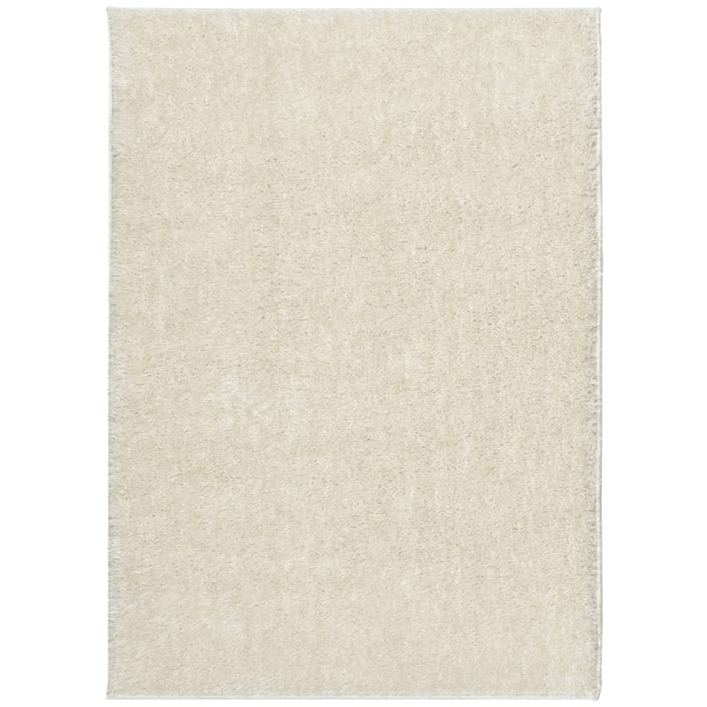 Vidaxl RUG ISTAN PILLA LARGA GLOSSY 240X340 CM CRAM -COLADO