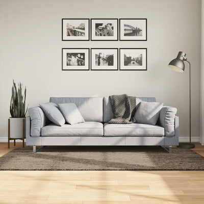 VidaXL rug Istan for high pile glossy 100x200 cm gray