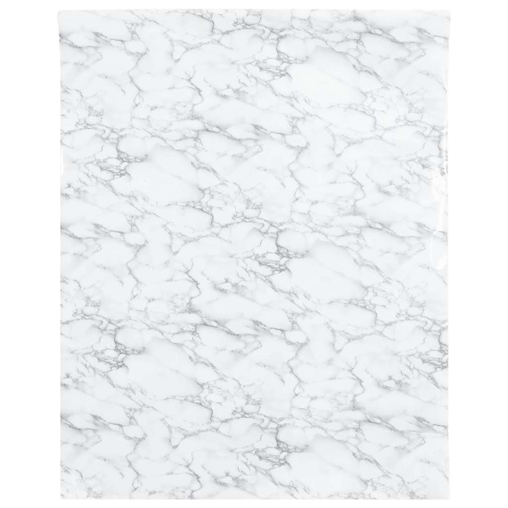 Vidaxxl rivestimento per mobili autoadesivo 90x500 cm PVC marmo bianco