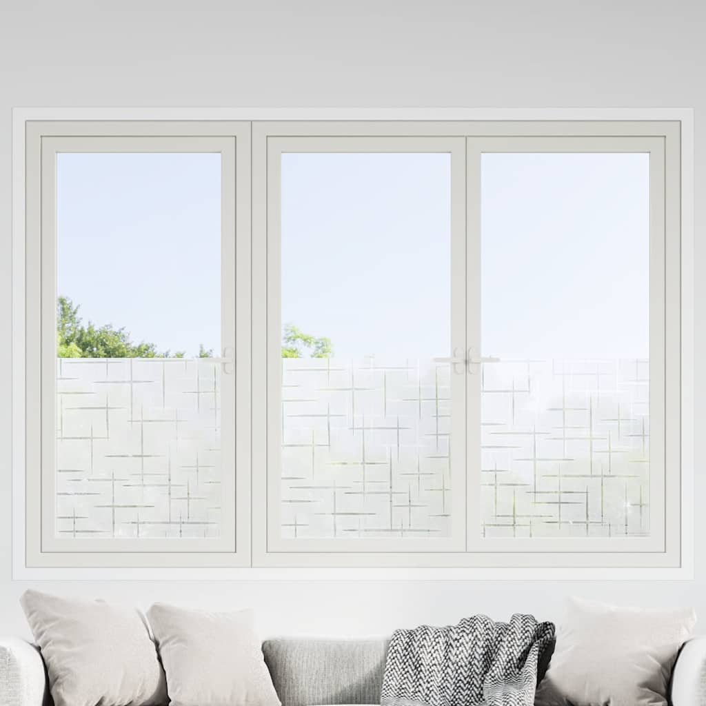 VidaXL Raamfolies 2 st mat sterrenpatroon PVC