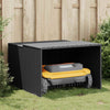 Garage Vidaxx per robot rasaerba 86x90x52 57 cm polyrattan nero