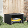 Garage Vidaxx per robot rasaerba 86x90x52 57 cm polyrattan nero