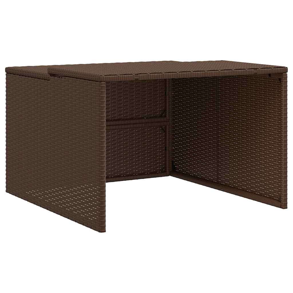 Garage Vidaxx per robot rasaerba 86x90x52 57 cm polyrattan marrone