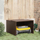 Garage Vidaxx per robot rasaerba 86x90x52 57 cm polyrattan marrone