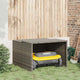 Garage Vidaxx per robot rasaerba 86x90x52 57 cm polyrattan grigio