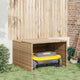 Garage Vidaxx per robot rasaerba 86x90x52 57 cm polyrattan beige
