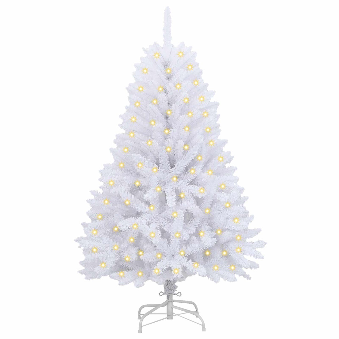 Vidaxx árbol de Navidad artificial con 150 LED blanco 120 cm PVC y metal