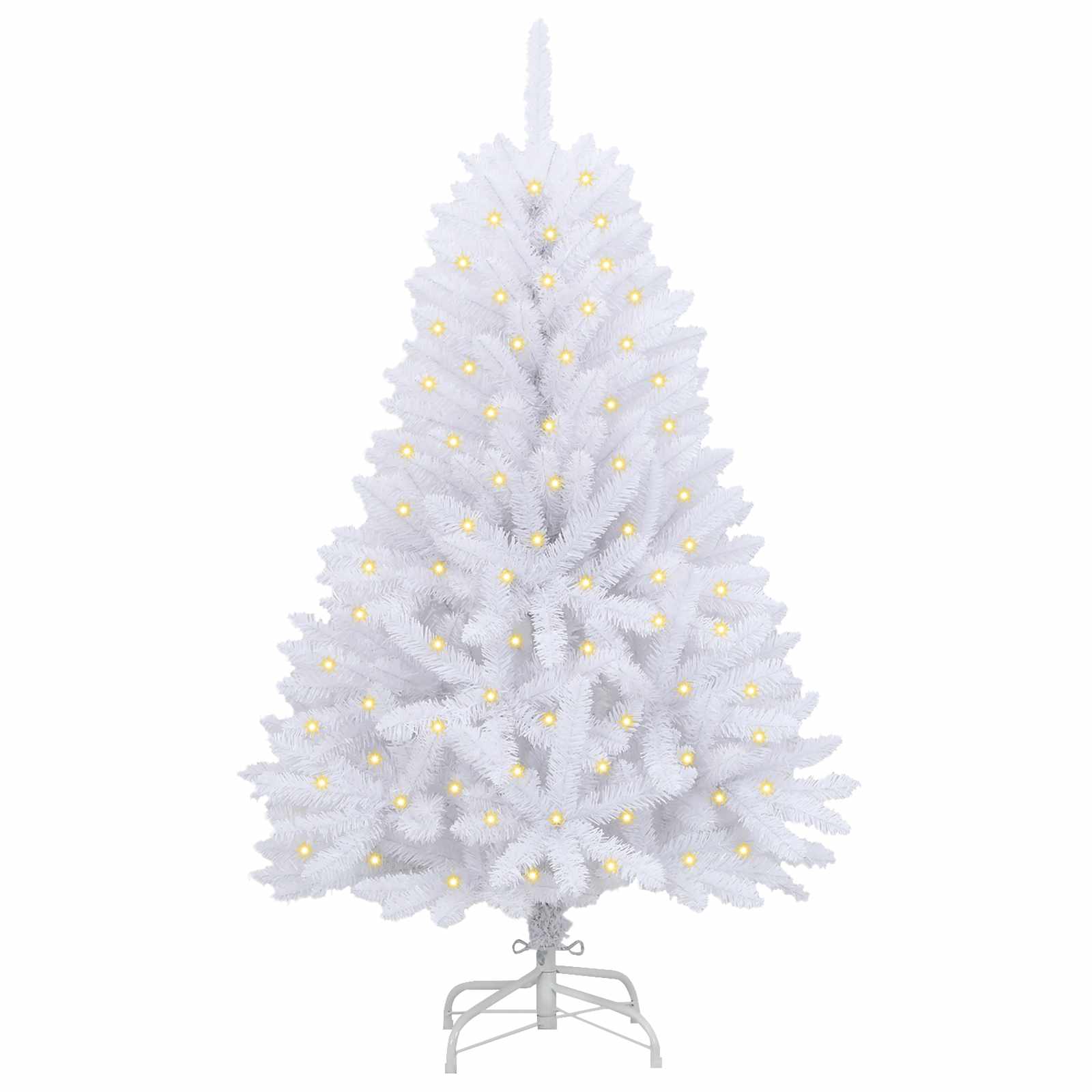 Vidaxx árbol de Navidad artificial con 150 LED blanco 150 cm PVC y metal