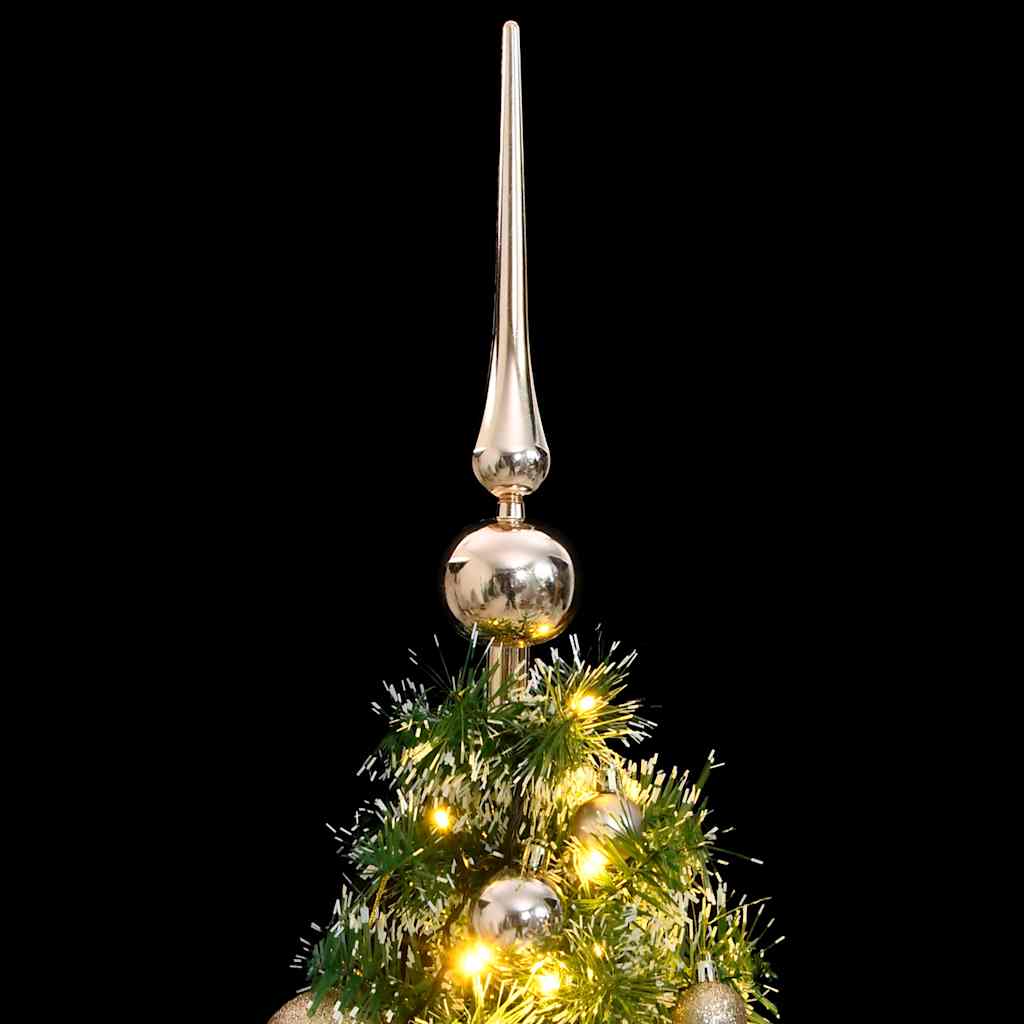 VidaXL árbol de Navidad artificial 150 LED, bolas y nieve 150 cm