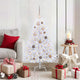 Vidaxx artificial Christmas tree white 68 x 68 x 120 cm PVC and metal