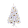 Albero di Natale artificiale Vidaxx bianco 68 x 68 x 120 cm PVC e metallo