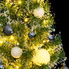 Vidaxl kunstkerstboom 150 led's kerstballen en sneeuw 150 cm