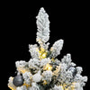 VidaXL albero di Natale artificiale con cerniere 150 LED e palline di Natale 150 cm
