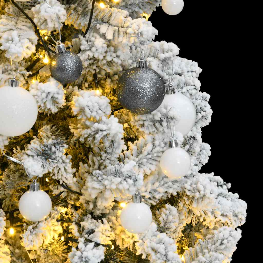 VidaXL albero di Natale artificiale con cerniere 150 LED e palline di Natale 150 cm