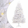 Vidaxl kunstkerstboom met 300 led wit 240 cm pvc en metaal