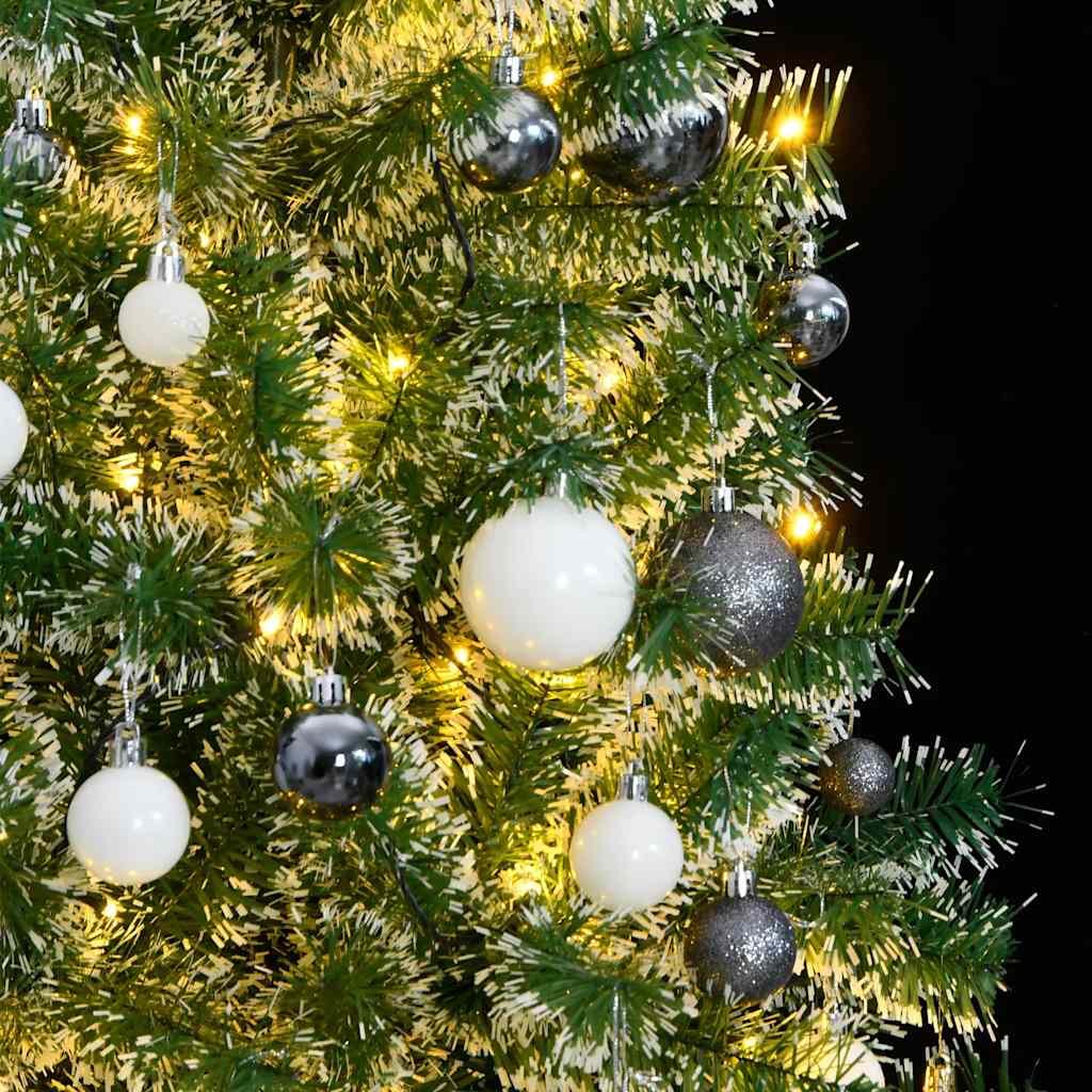 Albero di Natale artificiale VidaXL con 300 LED, palline e neve 210 cm