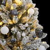VidaXL Árbol de Navidad artificial con bisagras 300 LED y bolas navideñas 240 cm
