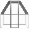 Vidaxl kippenkooi 2x2x2 m gegalvaniseerd staal zilverkleurig en grijs