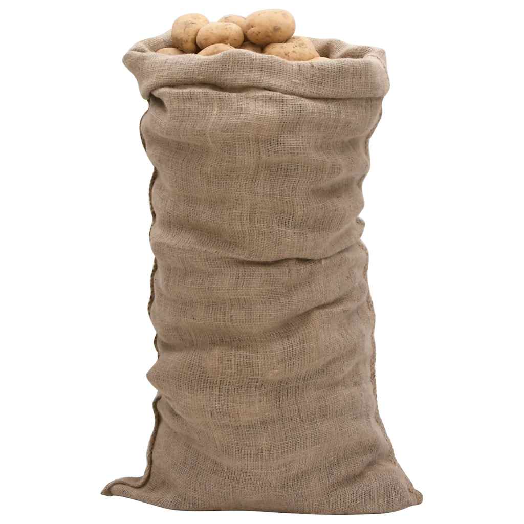 Sacchetti di jute vidaxl 10 pezzi 220 g m² 65x135 cm 100%