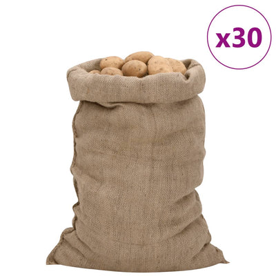 Vidaxl jutezakken 30 stuks 340 g m² 60x105 cm 100% jute