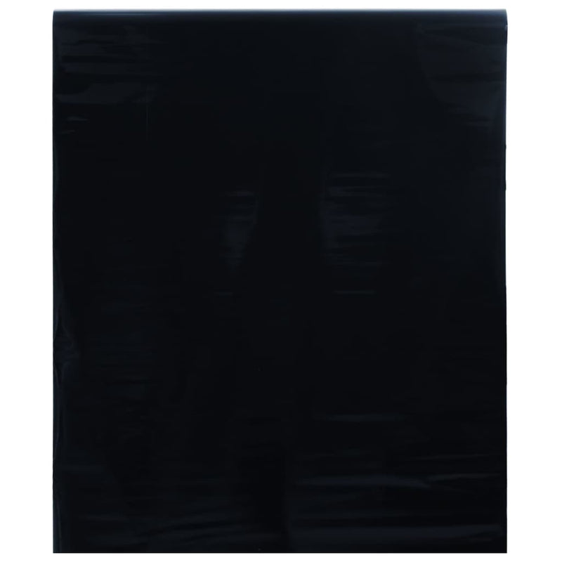Película de ventana de Vidaxl estático Matte negro 90 x 2000 cm PVC