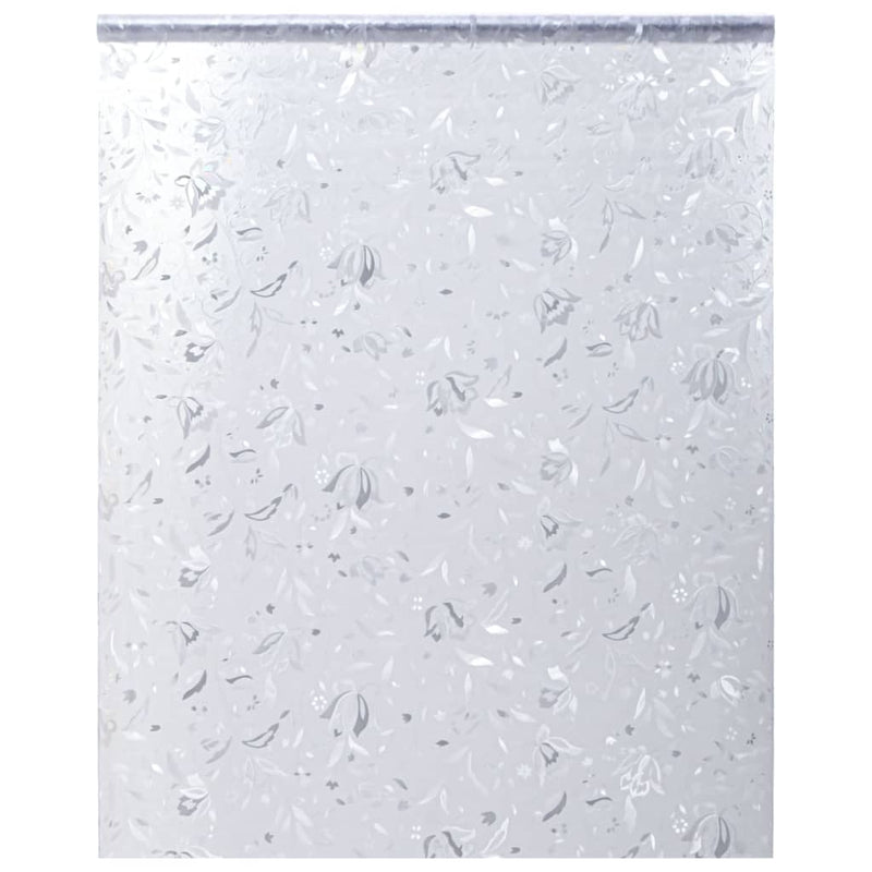 Vidaxl Película de la ventana del patrón de flores Mat 45x500 cm PVC