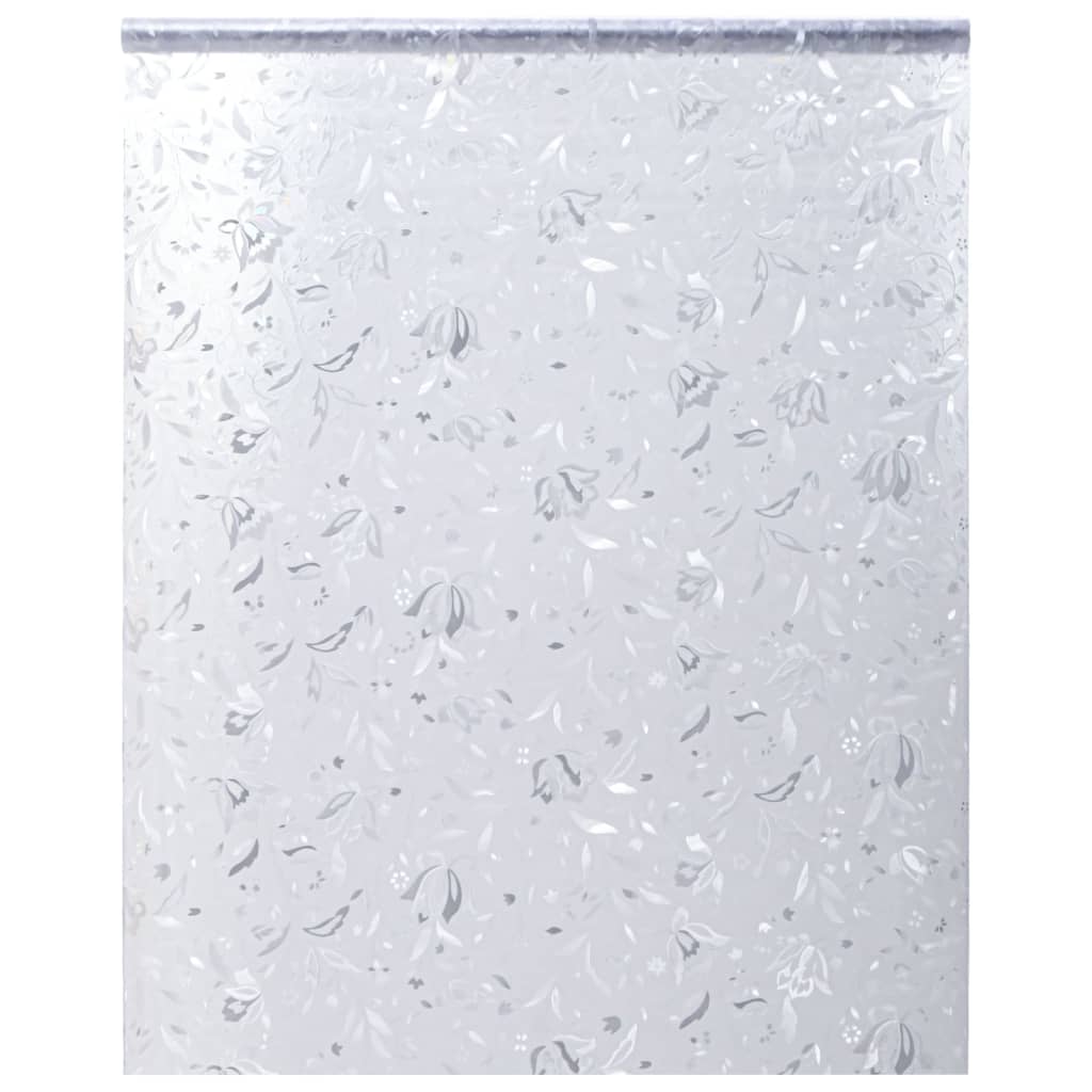Vidaxl Película de la ventana del patrón de flores Mat 45x500 cm PVC