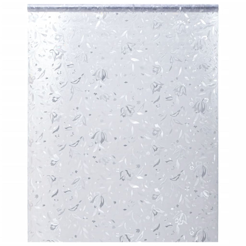 Vidaxl Window Film Pattern Flower Mat 60x500 cm PVC