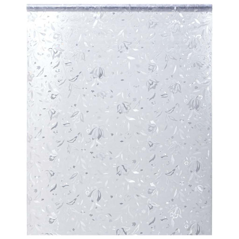 Vidaxl Película de la ventana del patrón de flores Mat 90x500 cm PVC