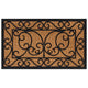 Vidaxl felpudo rectangular 45x75 cm de goma y fibra de coco